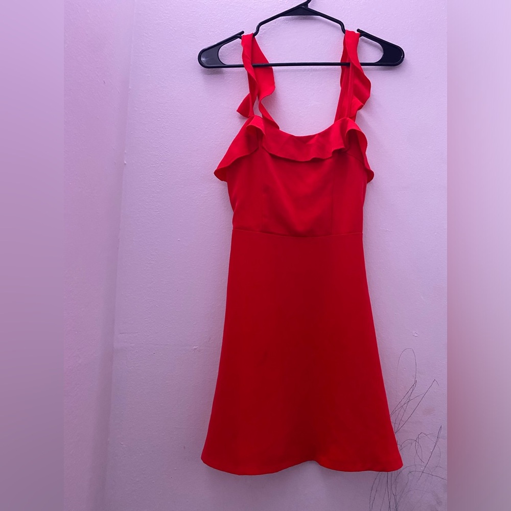 Dress size xs color orange red brand by the way